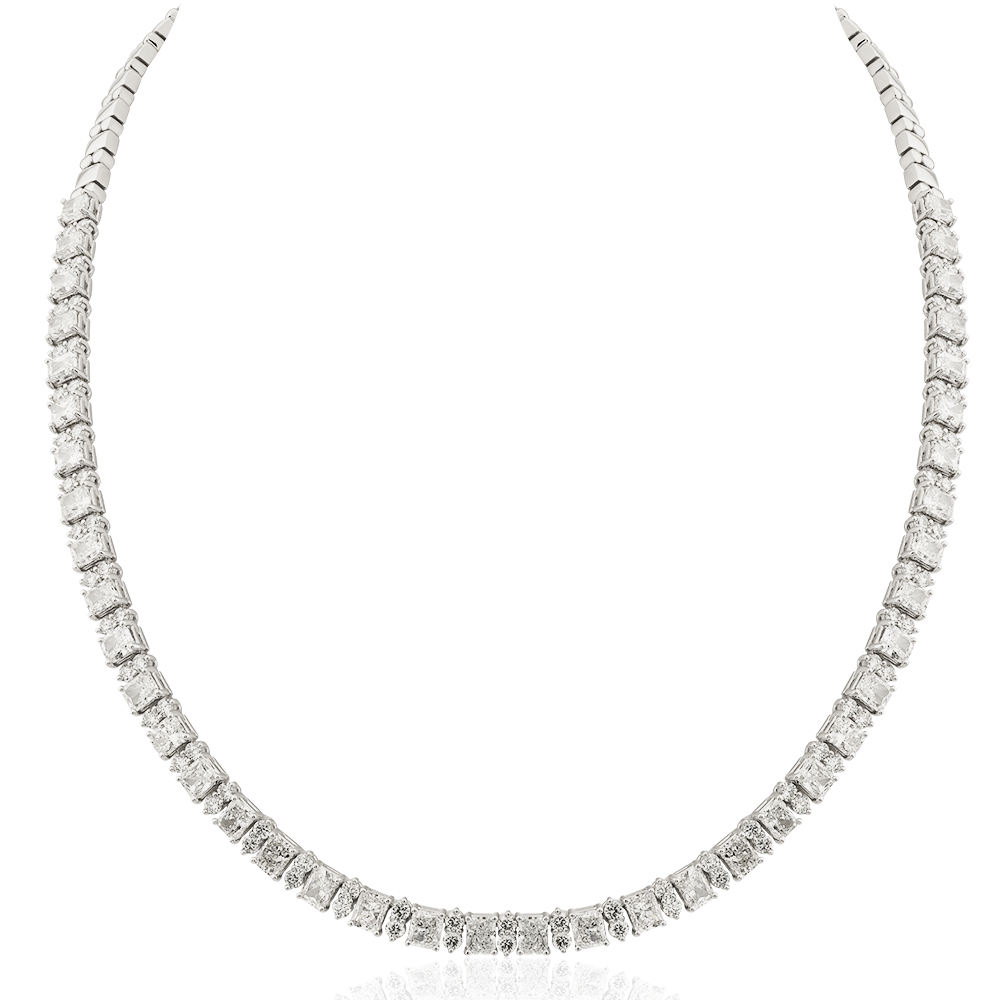 15,52 Ct. Diamond Design Necklace